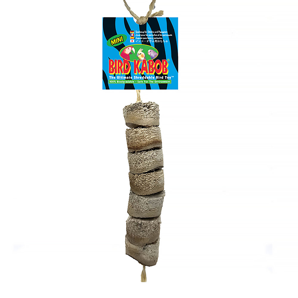 Wesco Pet Mini Bird Kabob® - Natural Wood Chew Parrot Toy #112413