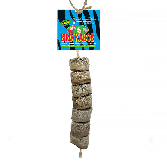 Wesco Pet Mini Bird Kabob® - Natural Wood Chew Parrot Toy #112413