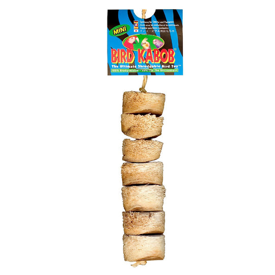 Wesco Pet Mini Bird Kabob® - Natural Wood Chew Parrot Toy #112413