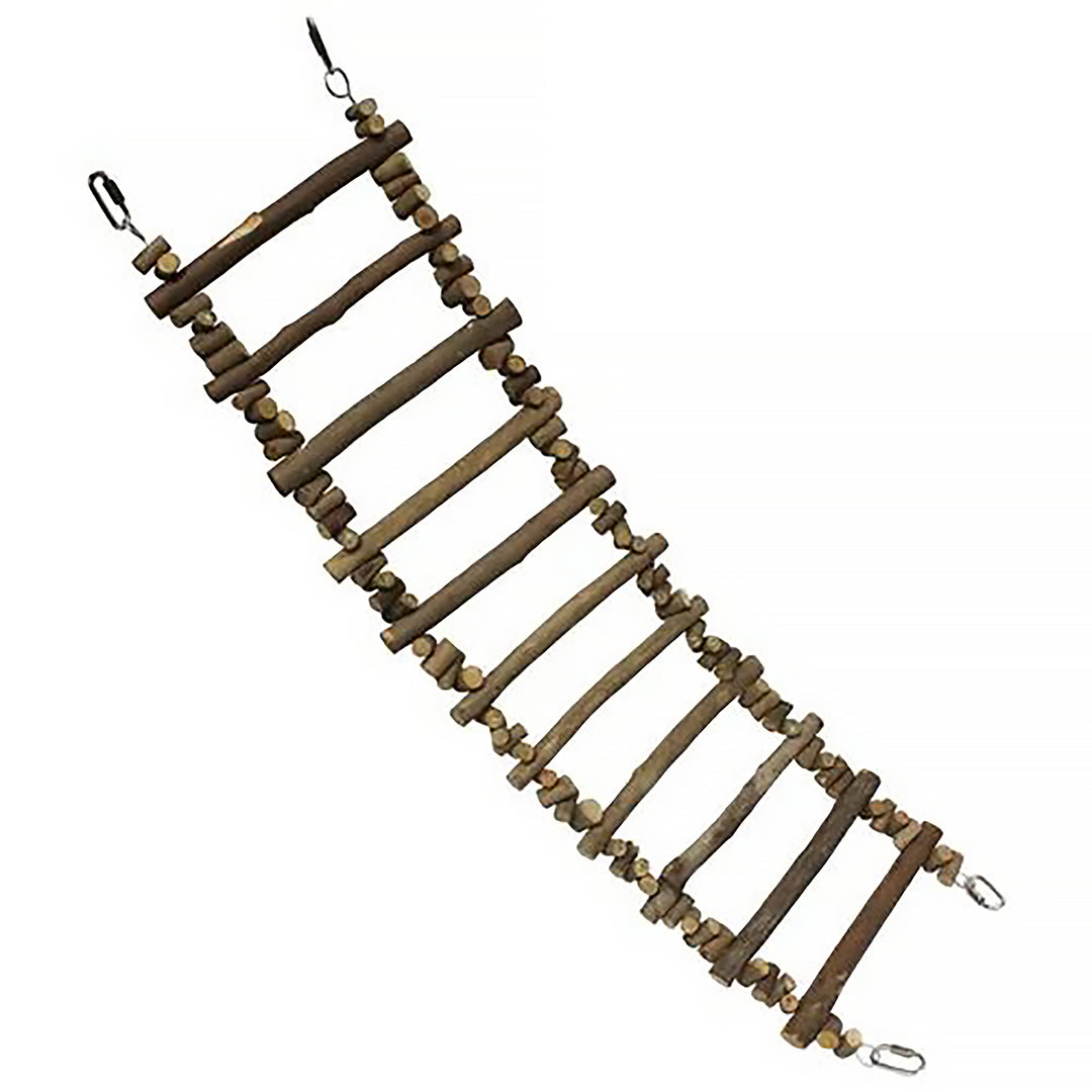 Exotic Nutrition Branch Ladder - Natural Wood Climbing Ladder Bird Perch