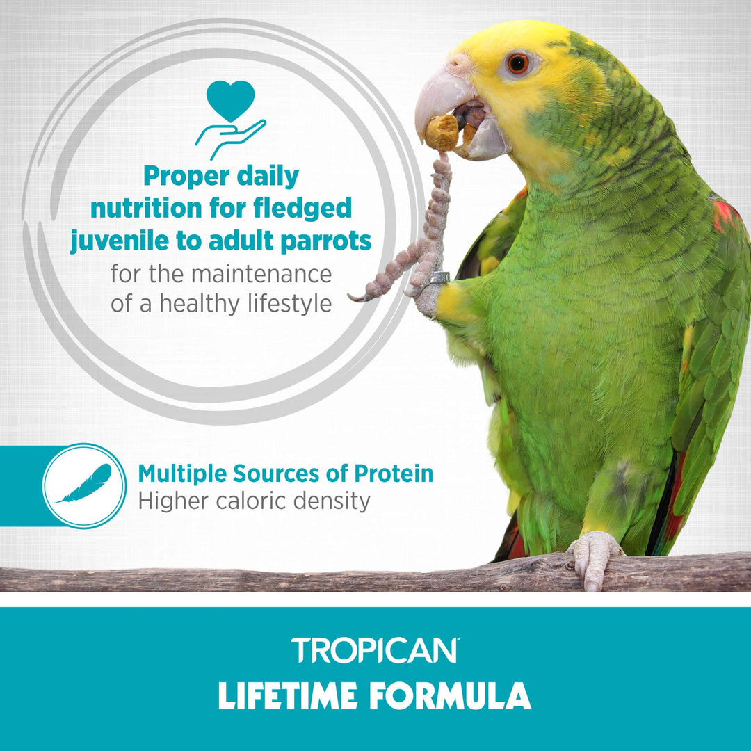 Hagen HARI Tropican Lifetime Formula for Parrots 2mm Granules - 1.8lb