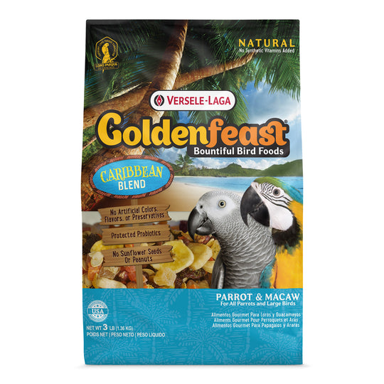 Goldenfeast Caribbean Blend Parrot & Macaw - 3lb