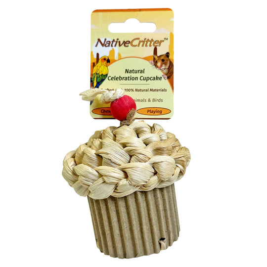 Exotic Nutrition Natural Celebration Cupcake - Chew Bird Toy