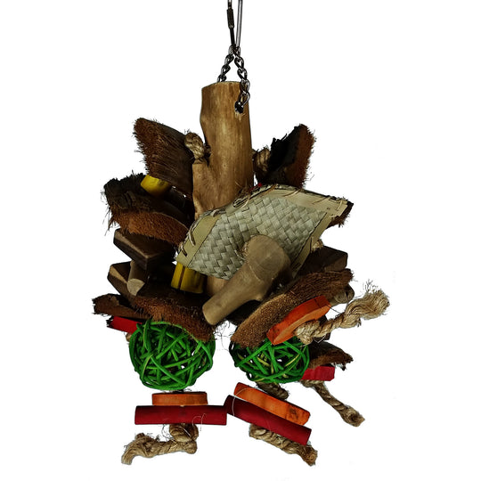 A&E Cage Company Java Brand Happy Beaks Chunky Monster Medium - Chew Bird Toy