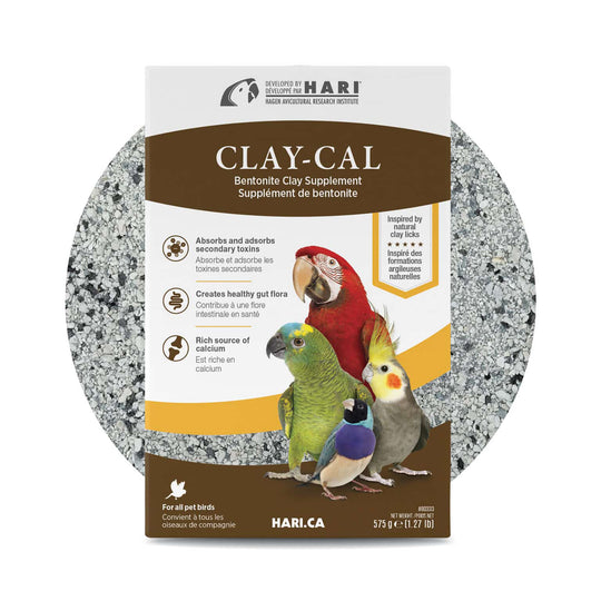 HARI Clay-Cal Calcium-Enriched Bentonite Clay Supplement for Birds - 1.27lb