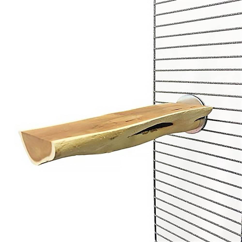 Exotic Nutrition Flat Wood Perch - Natural Wood Parrot Perch #EN5037