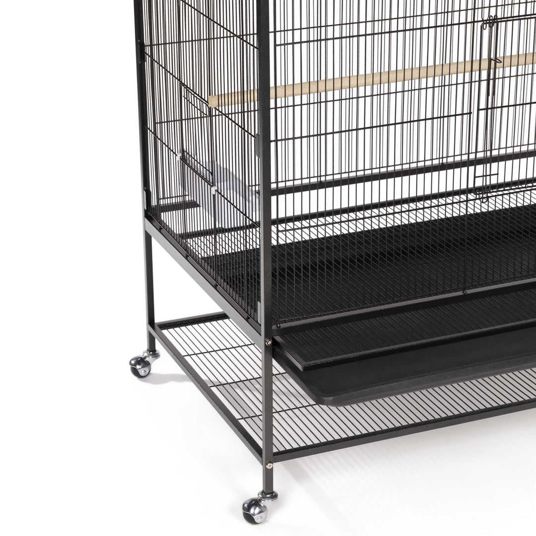 Prevue Pet Products Large Flight Bird Cage Black - 37” x 23” - Small Parrot Enclosure #F050