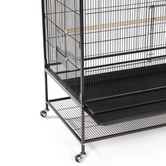 Prevue Pet Products Large Flight Bird Cage Black - 37” x 23” - Small Parrot Enclosure #F050