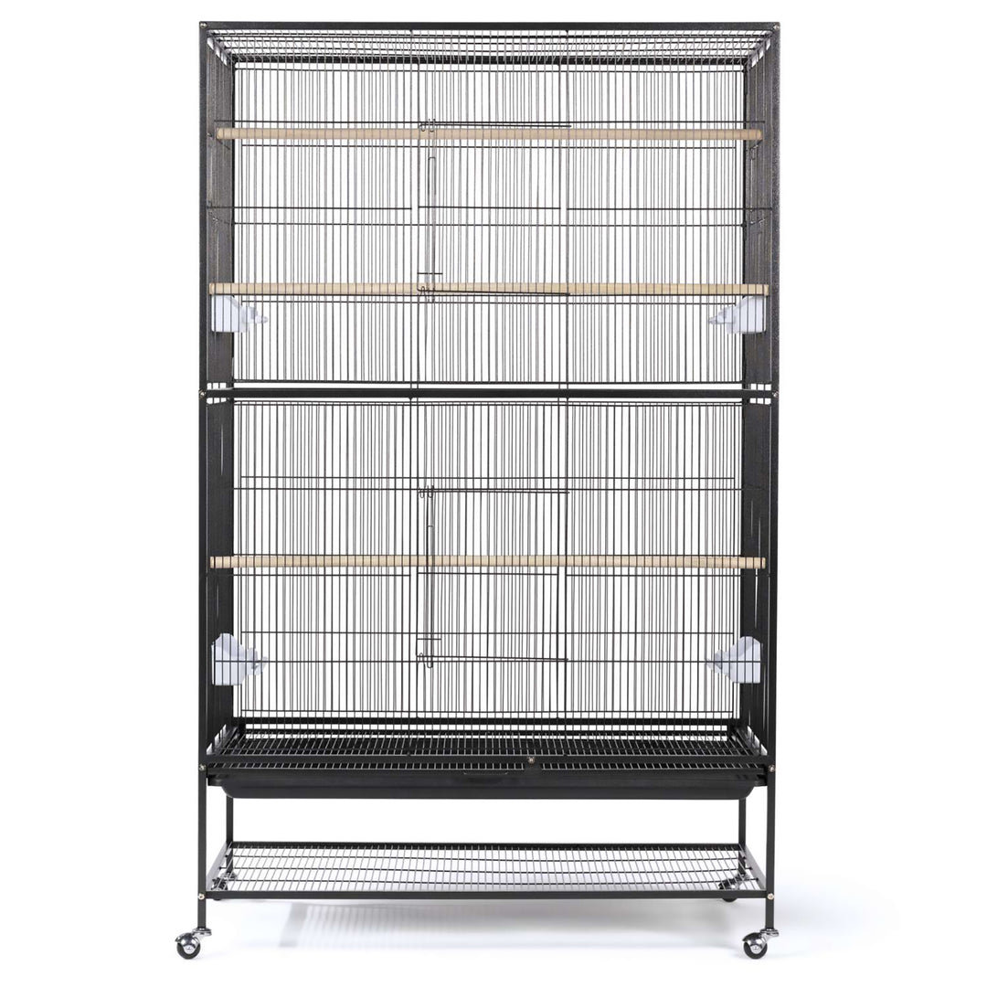 Prevue Pet Products Large Flight Bird Cage Black - 37” x 23” - Small Parrot Enclosure #F050