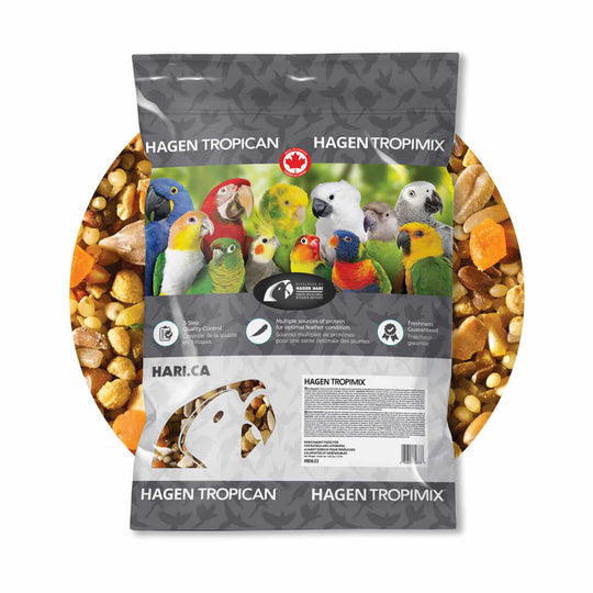 Hagen HARI Tropimix Premium Enrichment Food for Cockatiels & Lovebirds - 2lb