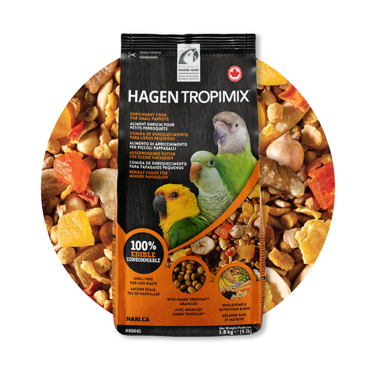 Hagen HARI Tropimix Premium Enrichment Food for Small Parrots - 4lb