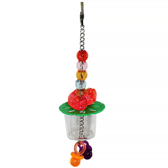 Exotic Nutrition Forage Cup With Beads - Chew & Foraging Puzzle Toy #AYCA975