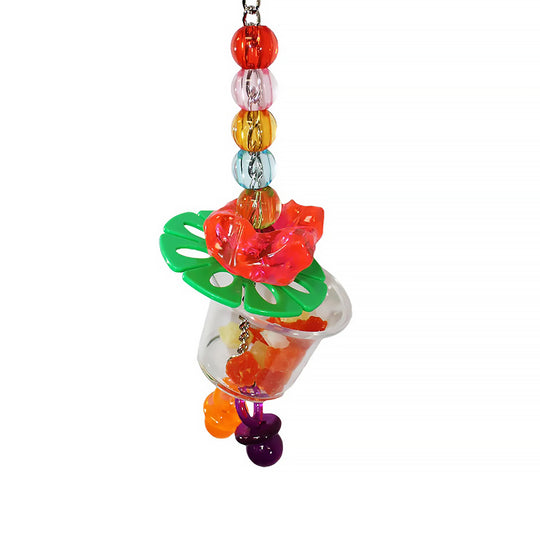 Exotic Nutrition Forage Cup With Beads - Chew & Foraging Puzzle Toy #AYCA975