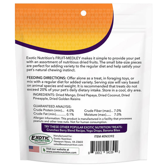 Exotic Nutrition Fruit Medley Treat - 4oz