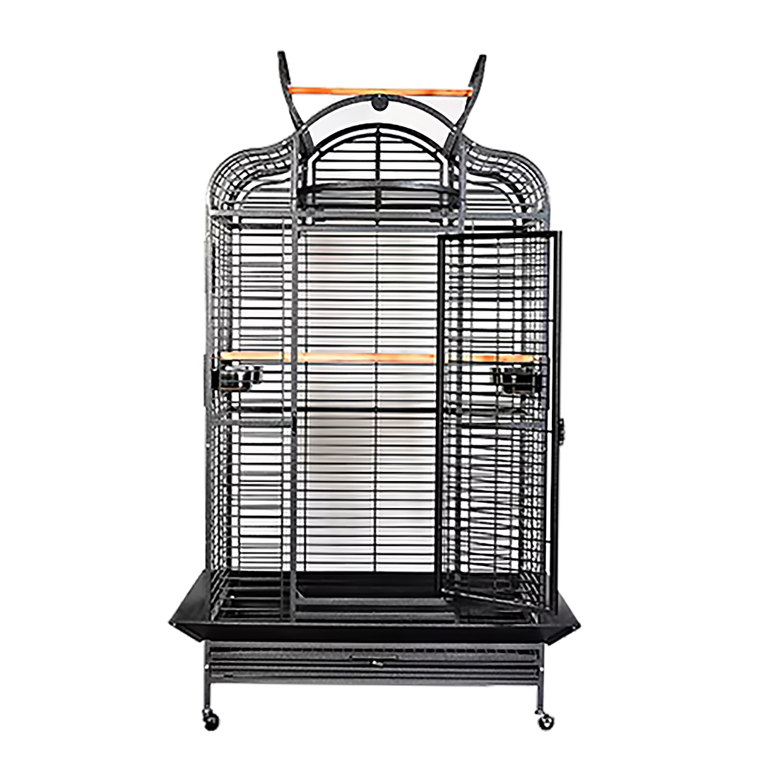 A&E Cage Company Majestic Series Parrot Cage Black - 40” x 30” - Bird Enclosure #GB74030