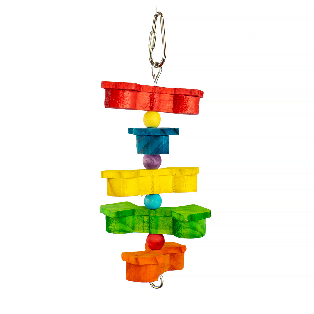 A&E Cage Company Happy Beaks Twisty Tweet & Treat Bird Toy - Interactive Foraging Parrot Toy #HB01570