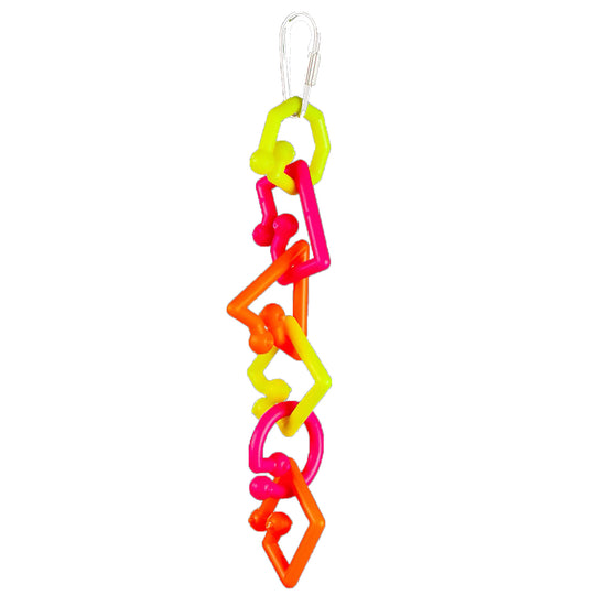 A&E Cage Company Happy Beaks Silly Links - Small - Chew Bird Toy #HB711