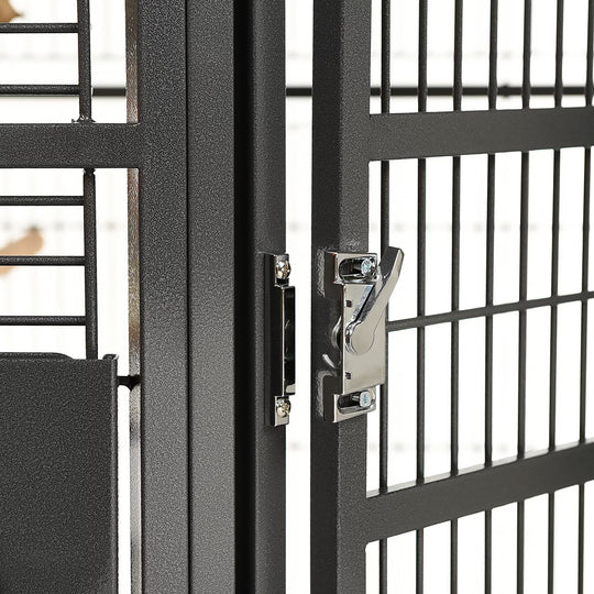 A&E Cage Company Elegant Style Flight Cage with Opening Top Black - 32” x 21” - Small Bird Enclosure #MA3221FL HQ Black