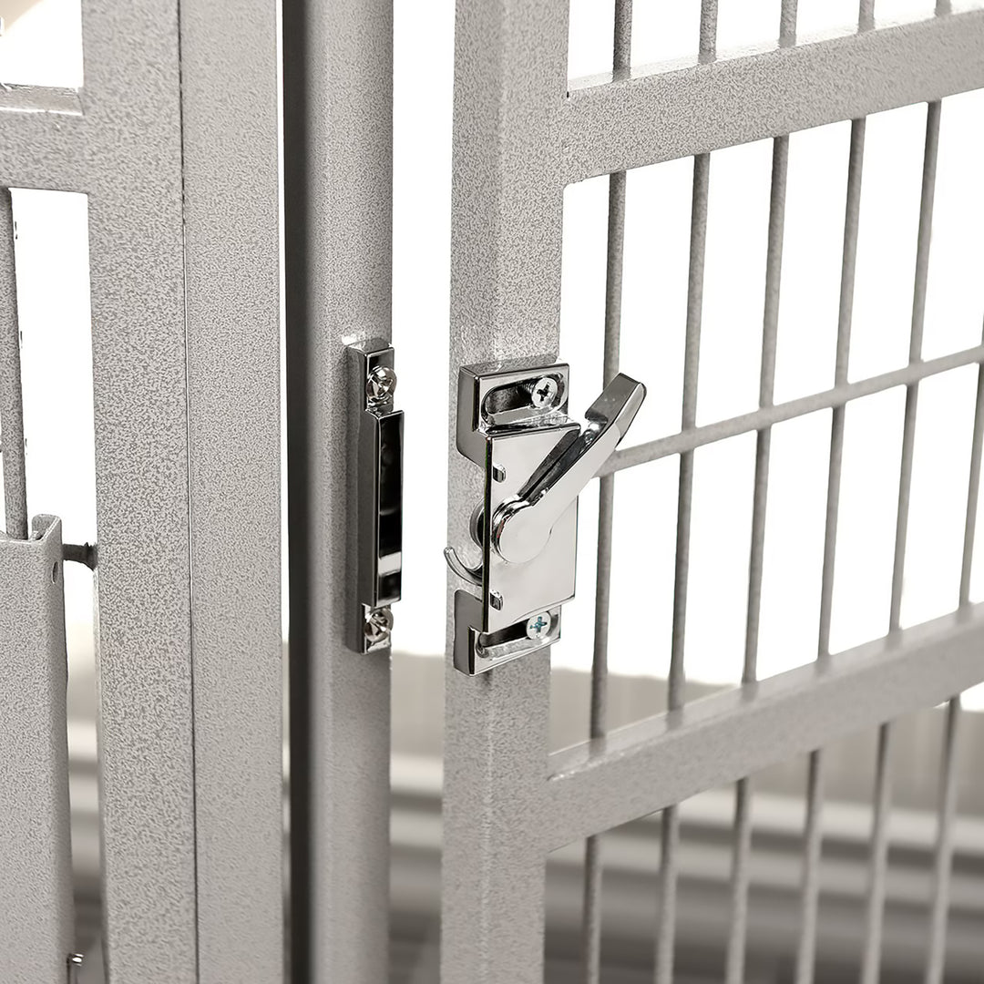 A&E Cage Company Elegant Style Flight Cage with Opening Top Platinum - 28” x 18” - Small Bird Enclosure #MA2818FL HQ Platinum