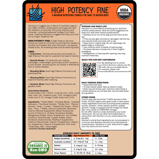 Harrison's High Potency Fine - 1lb