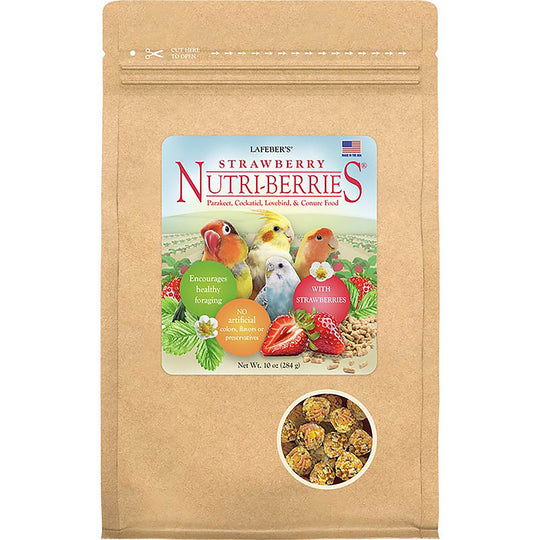 Lafeber's Strawberry Nutri-Berries for Small Birds - 10oz