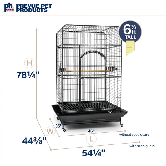 Prevue Pet Products Empire Large Bird Cage - 46” x 36” - Large Parrot Enclosure #3157