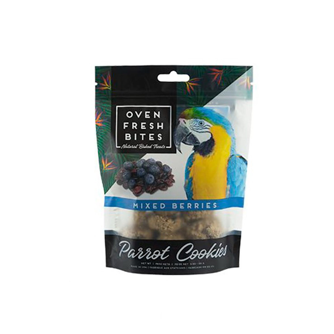 Caitec Oven Fresh Bites Parrot Cookies Mixed Berries - 4oz