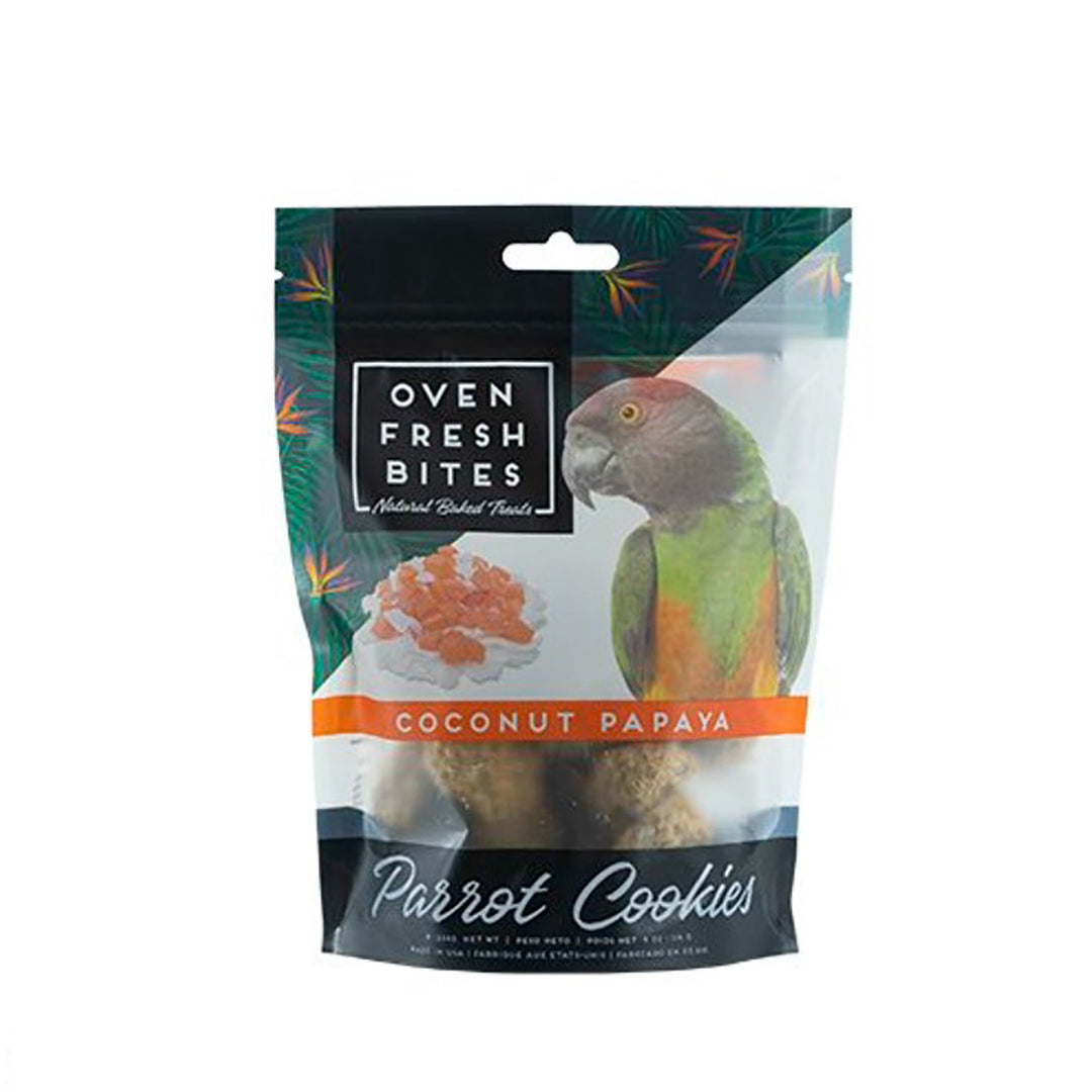 Caitec Oven Fresh Bites Parrot Cookies Coconut Papaya - 4oz