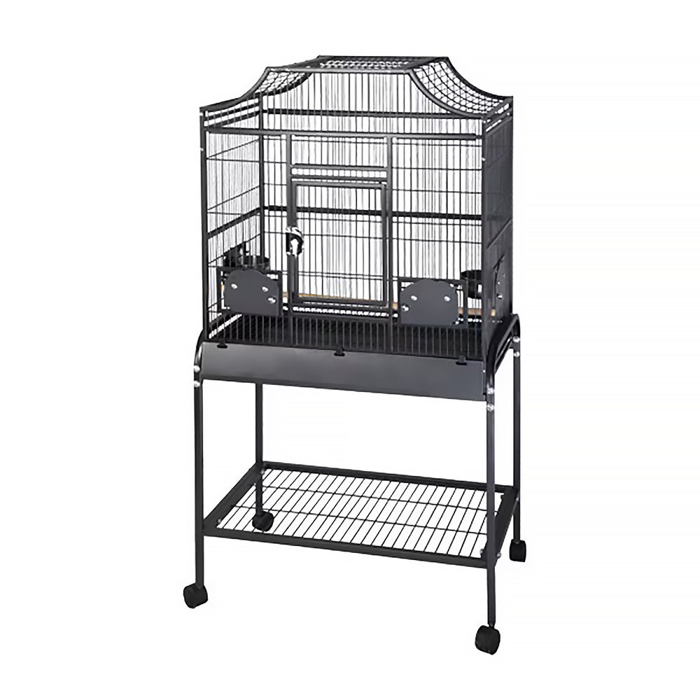 A&E Cage Company Elegant Style Flight Cage Black - 28” x 18” - Small Bird Enclosure #MA2818FL