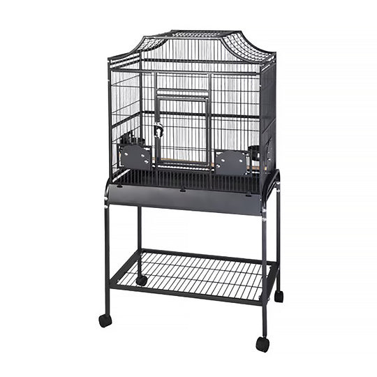 A&E Cage Company Elegant Style Flight Cage Black - 28” x 18” - Small Bird Enclosure #MA2818FL