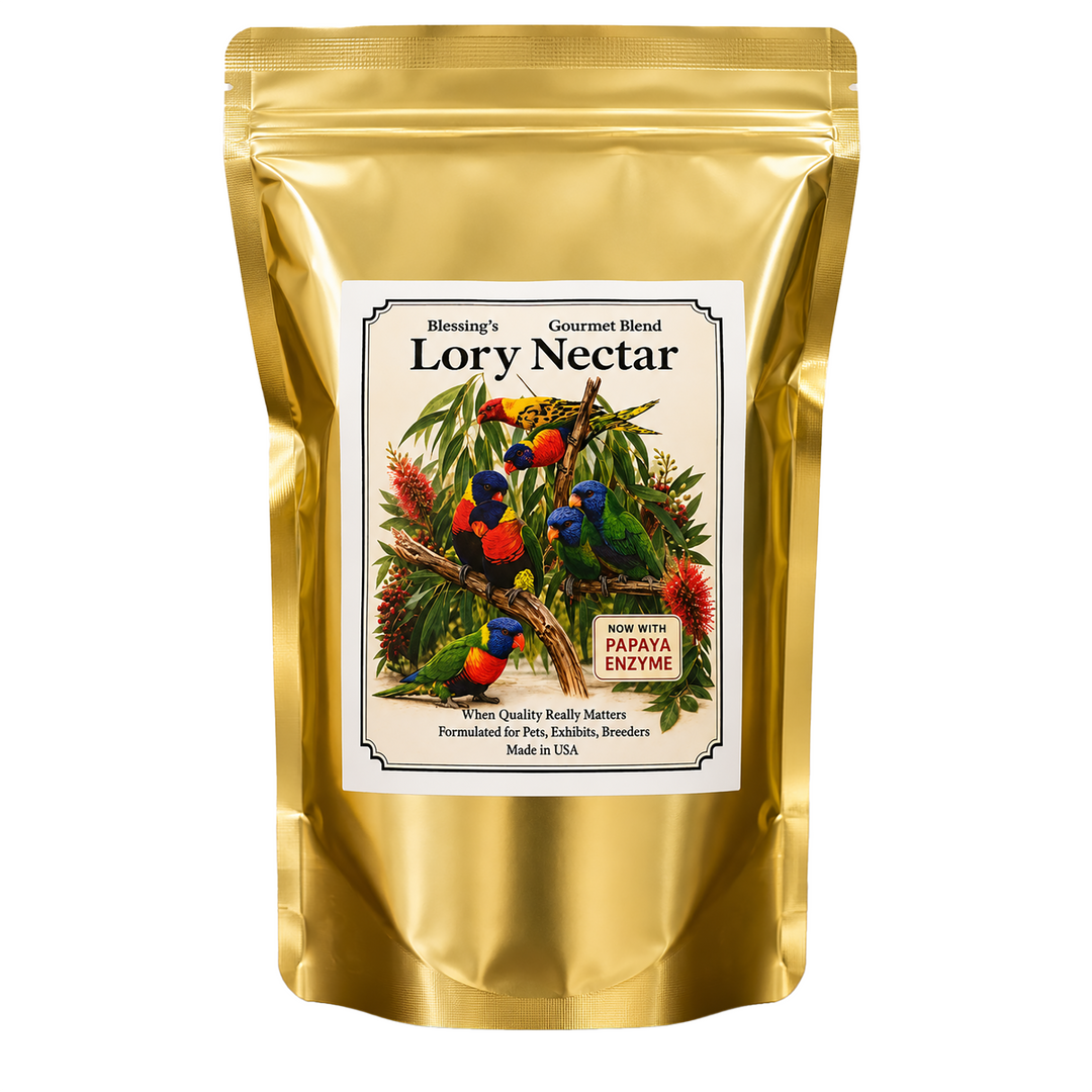 Lory Food Products Blessing’s Lory Nectar Gourmet Blend - Low-Iron Lory & Lorikeet Food - 5lbs