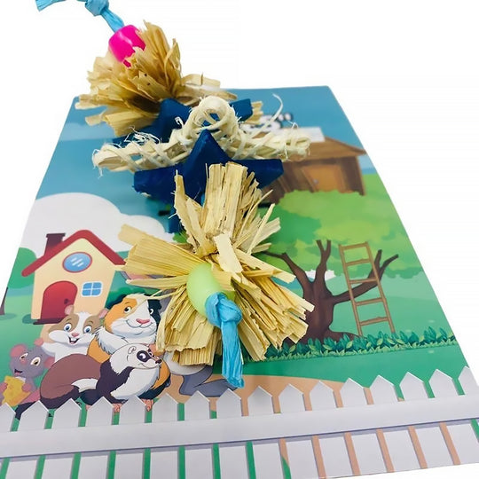 A&E Cage Company Nibbles Star Flower - Chew Bird Toy #NB059