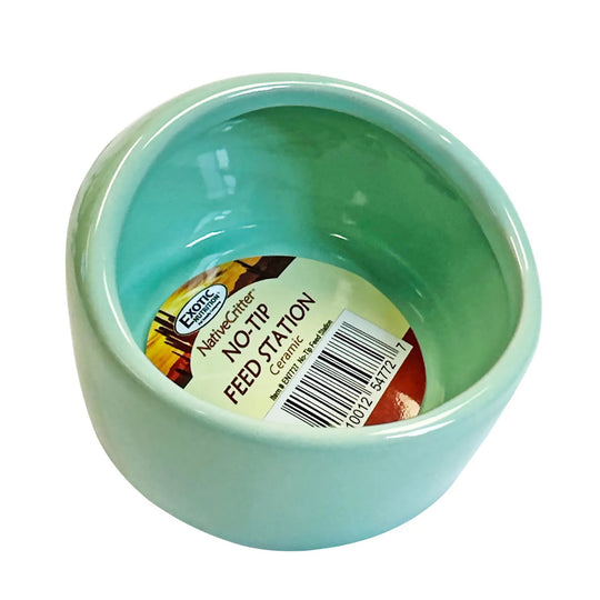 Exotic Nutrition NativeCritter No-Tip Ceramic Feeding Station - Assorted Colors