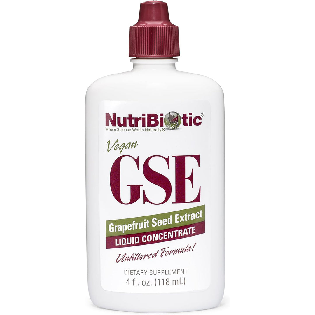 NutriBiotic Vegan GSE Grapefruit Seed Extract Liquid Concentrate Dietary Supplement - 4oz