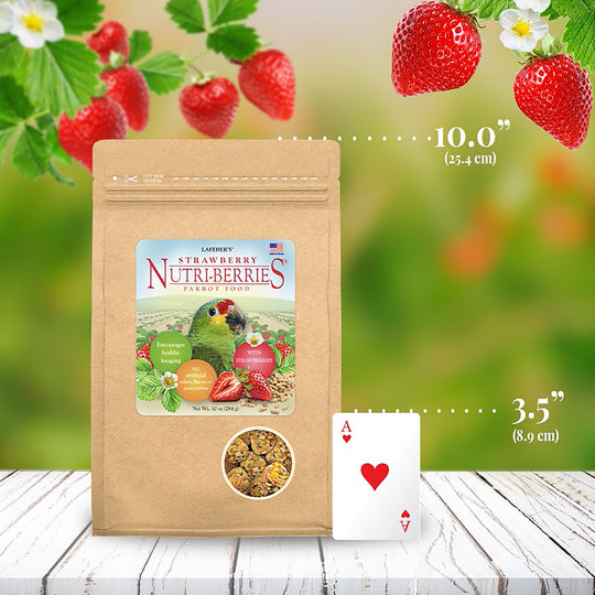 Lafeber's Strawberry Nutri-Berries for Parrots - 10oz