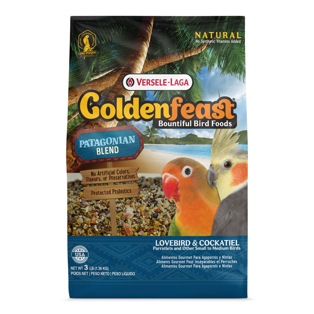 Goldenfeast Patagonian Blend Lovebird & Cockatiel - 3lb