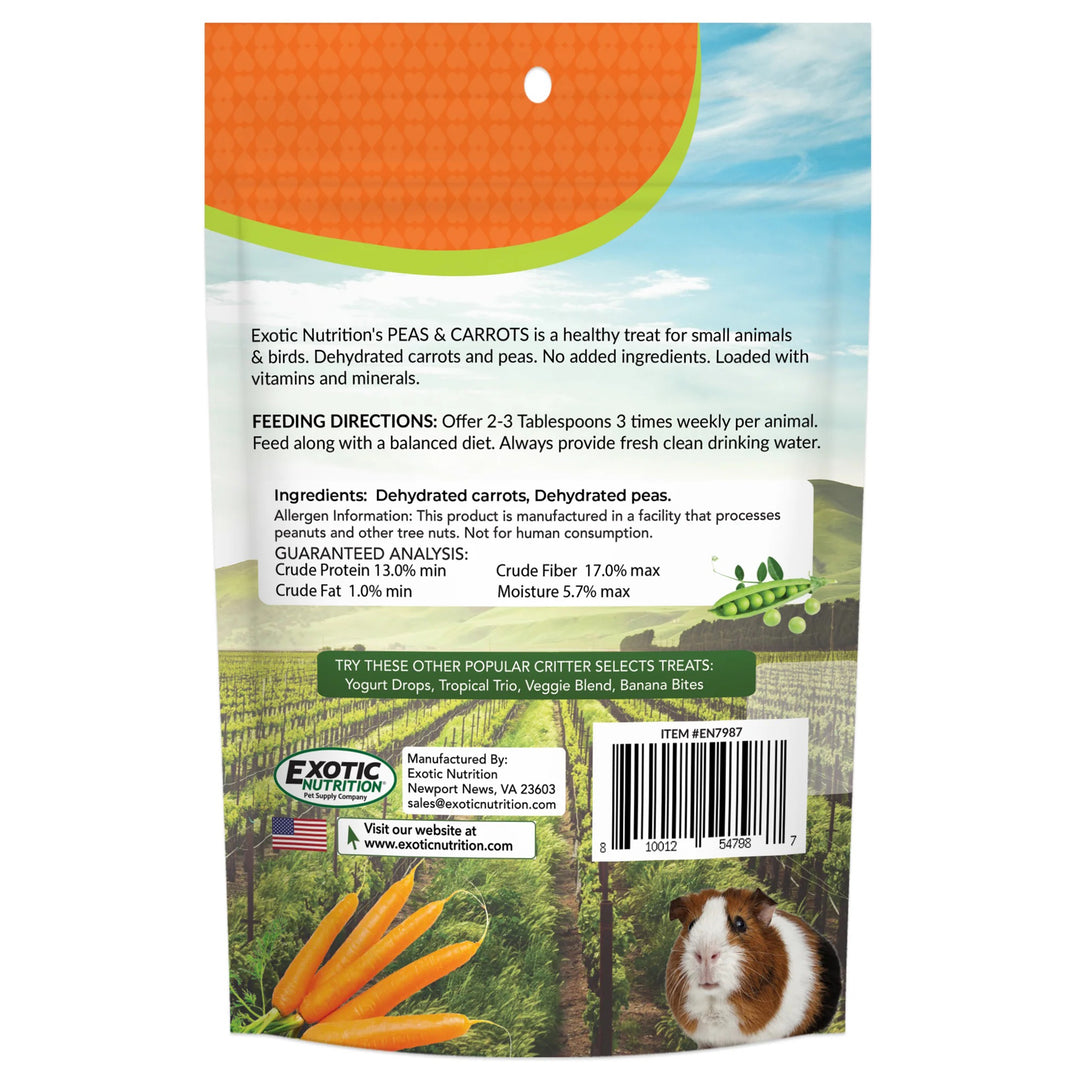 Exotic Nutrition Peas & Carrots - 8oz
