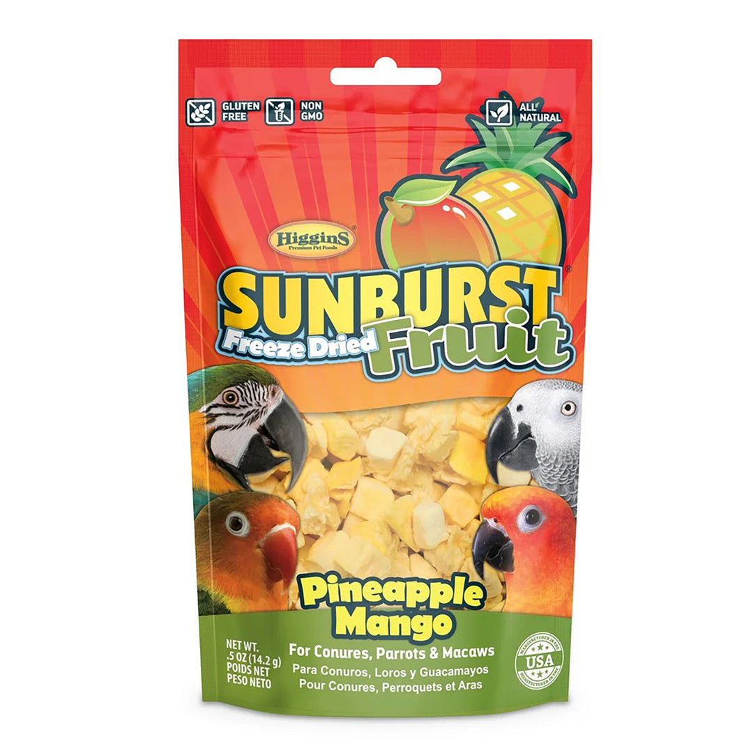 Higgins Sunburst Freeze Dried Fruit Pineapple Mango - 0.5oz