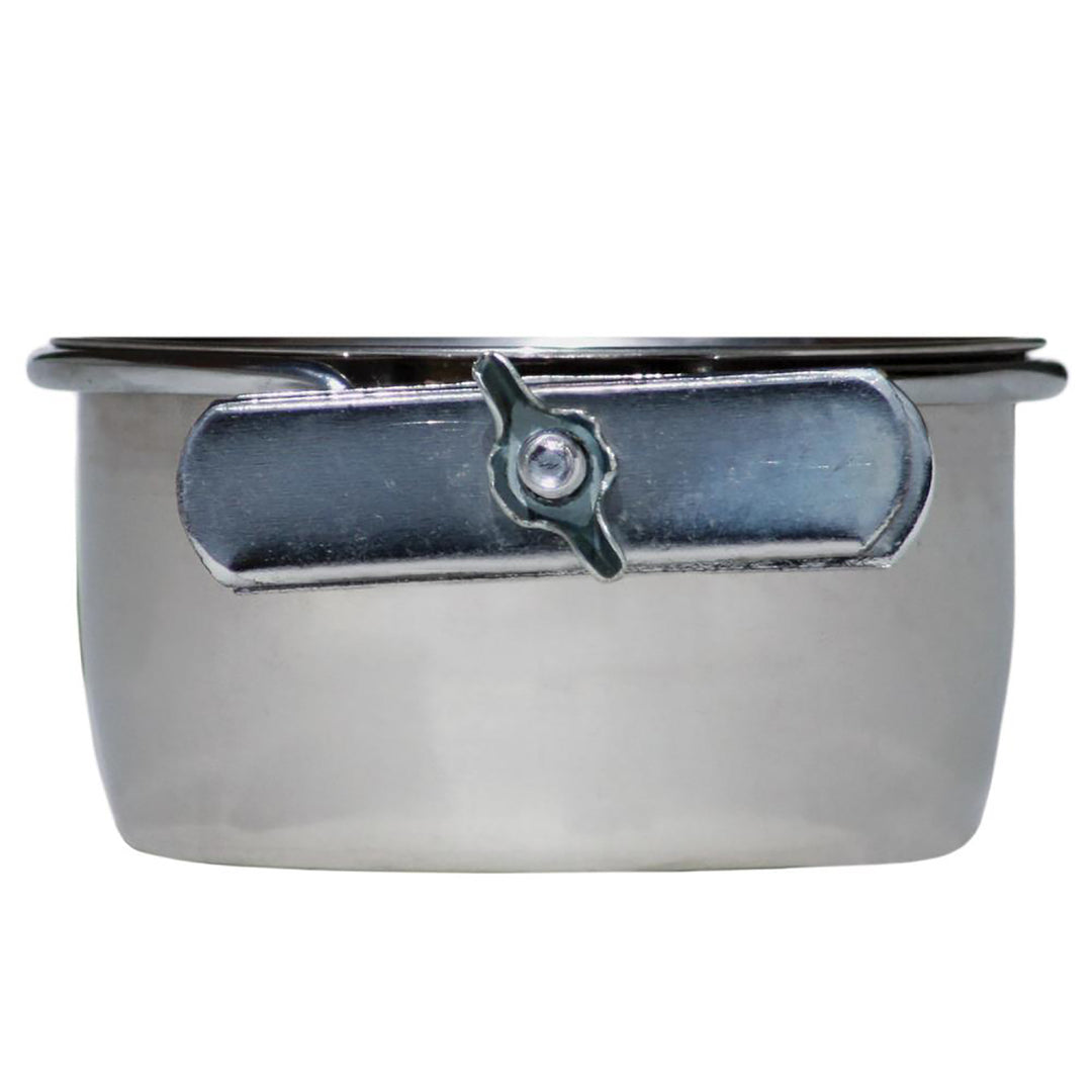 Prevue Pet Products 10oz Coop Cup with Bolt Clamp - 3-7/8" Diameter - Spare Food Dish for Parrot Enclosures #1228