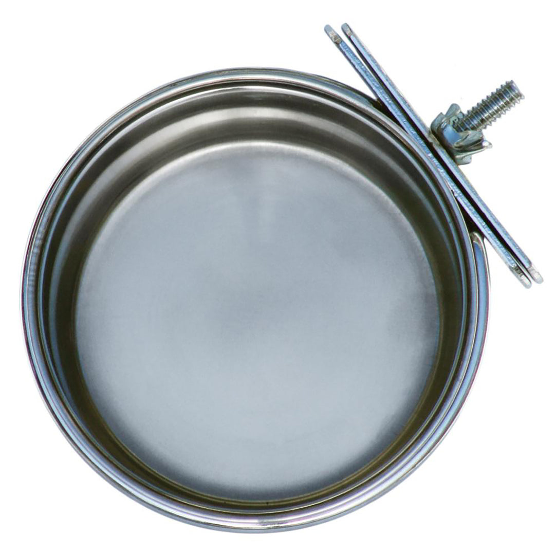 Prevue Pet Products 10oz Coop Cup with Bolt Clamp - 3-7/8" Diameter - Spare Food Dish for Parrot Enclosures #1228