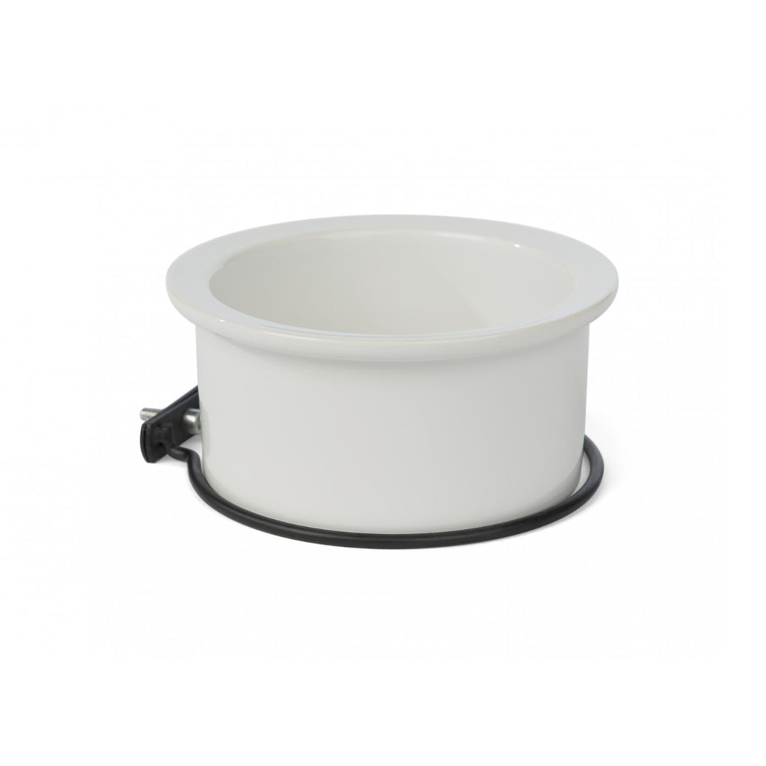 Prevue Pet Products 24oz Ceramic Crock with Bolt-on Mount - 5 3/8” Diameter - Spare Food Dish #6402