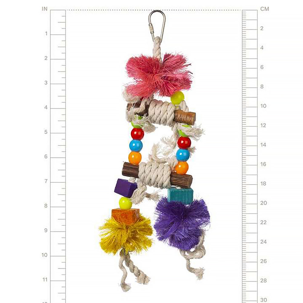 Prevue Pet Products Tropical Teasers Blue Hawaii Bird Toy - Chew Parrot Toy #62181