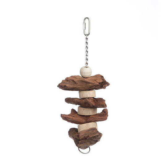 Prevue Pet Products Naturals Brownie Snack Bird Toy - Hard Chew Parrot Toy #62550