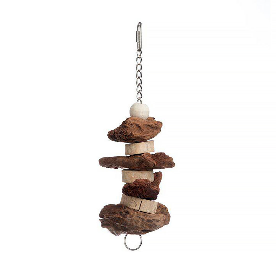Prevue Pet Products Naturals Brownie Snack Bird Toy - Hard Chew Parrot Toy #62550