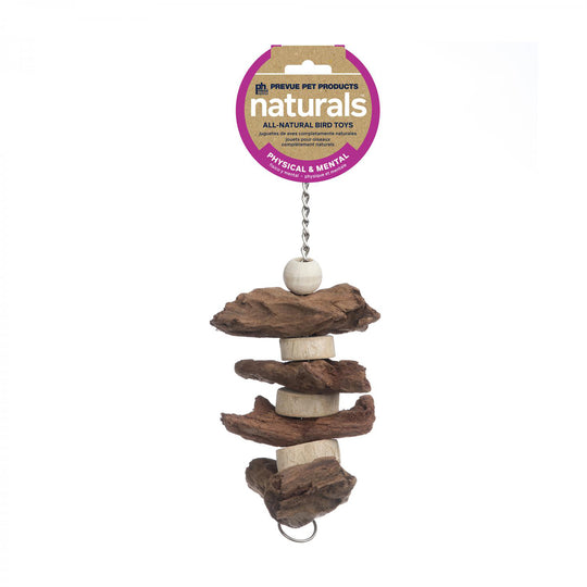 Prevue Pet Products Naturals Brownie Snack Bird Toy - Hard Chew Parrot Toy #62550