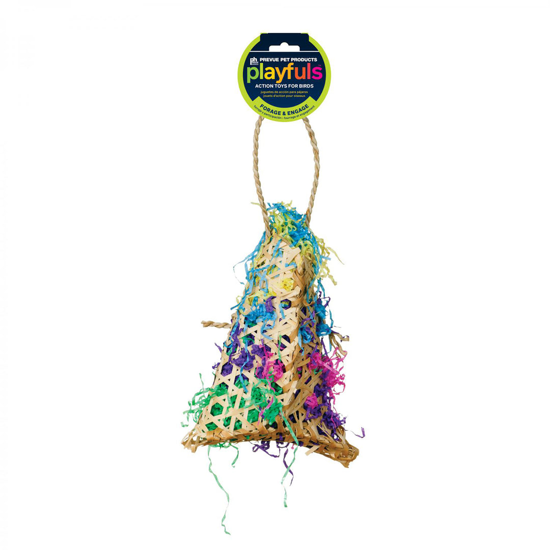 Prevue Pet Products Playfuls Fiesta Handbag Bird Toy - Shred & Foraging Parrot Toy #62604