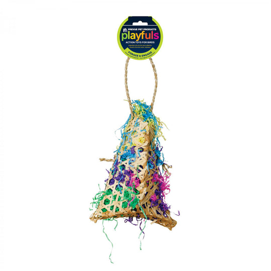 Prevue Pet Products Playfuls Fiesta Handbag Bird Toy - Shred & Foraging Parrot Toy #62604