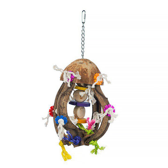Prevue Pet Products Playfuls Jellyfish Bird Toy - Hard Chew & Foraging Parrot Toy #62671