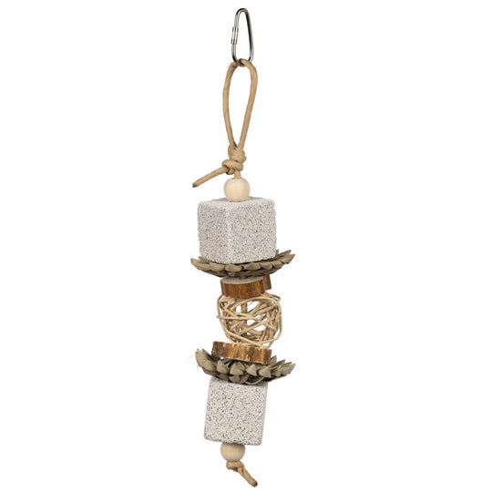 Prevue Pet Products Naturals Lava Crunchers Bird Toy - Hard Chew Parrot Toy #60261