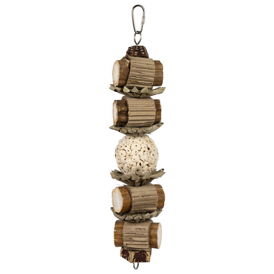 Prevue Pet Products Naturals Lumberjack Stack Bird Toy - Hard Chew Parrot Toy #60263